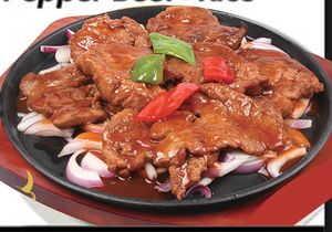 Black Pepper Beef + Rice
