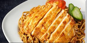 Grilled Chicken Slice with Noodles